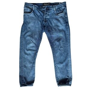 Jacob Cohen Tailored Jeans Mens 32x26 Blue Japanese Denim  Cropped (READ)